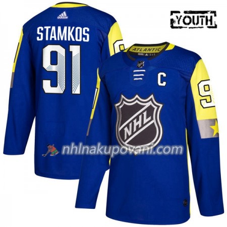 Tampa Bay Lightning Dresy Steven Stamkos 91 2018 NHL All-Star Atlantic Division Adidas Royal Authentic - Dětské